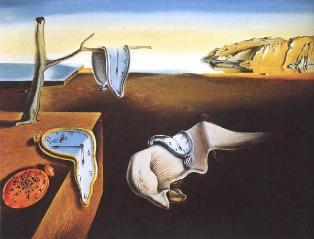 The Persistence of Memory. Salvador Dali. Via Wiki Paintings.